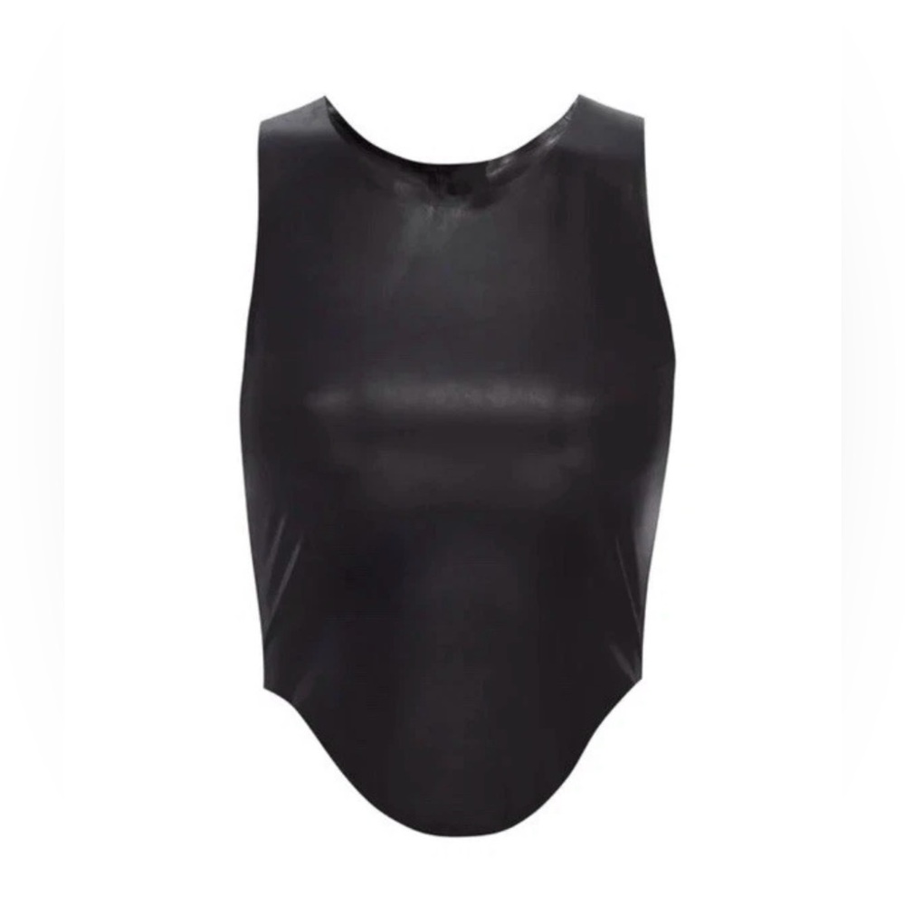 Miaou Jinx Tank Top Cami Latex Black Fetish Sz Large NWT $295...Revolve - Picture 16 of 16